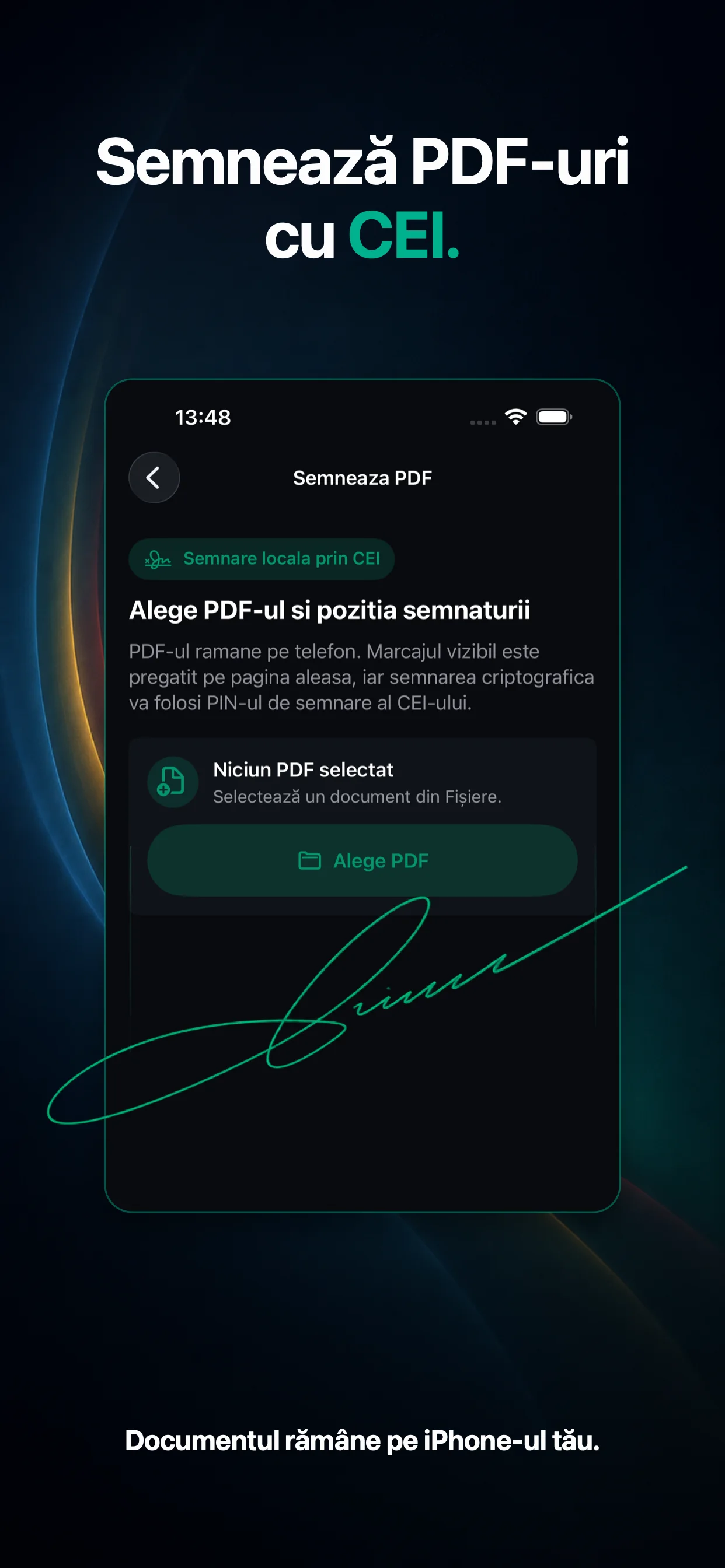 Fluxul de semnare PDF