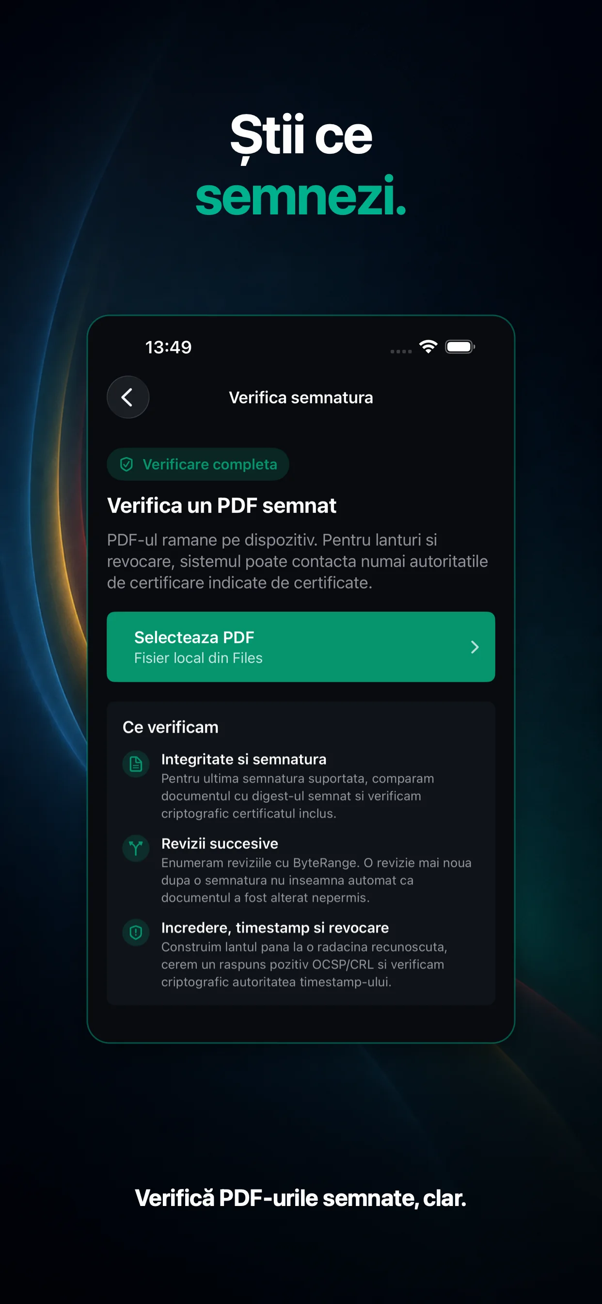 Verificarea unei semnături